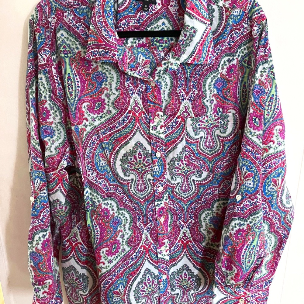 Paisley button down
